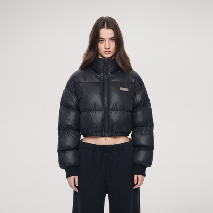 Padded Funnel Collar Jacket
