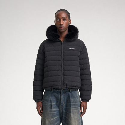 Quilted Boxy Down Jacket