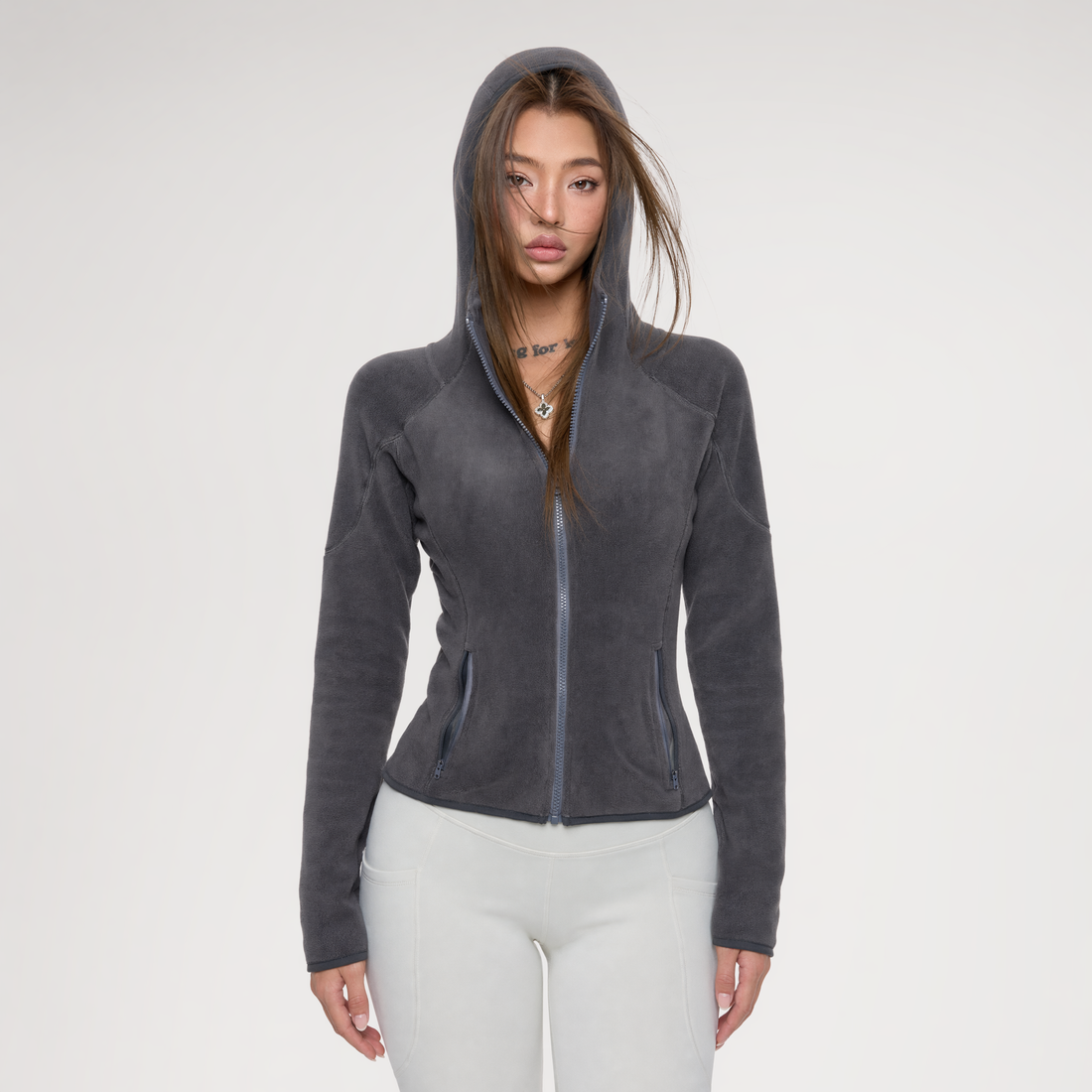 Polar Fleece Hooded Jacket