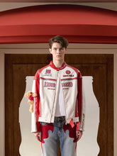 Coca-cola Racing Leather Jacket - CHINASQUAD