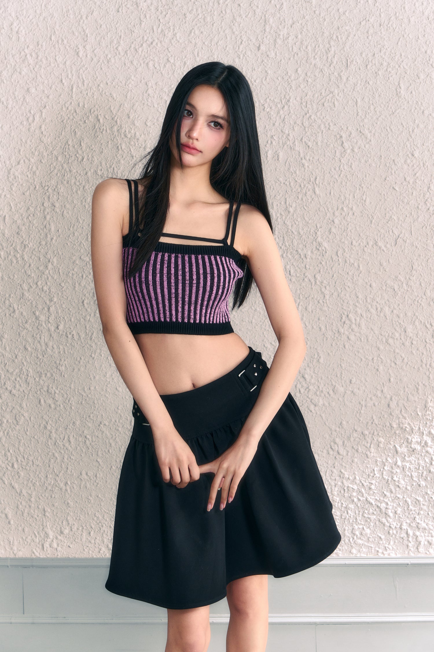 Knitted Striped Tube Top - CHINASQUAD