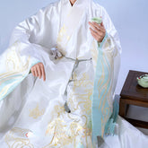 "白泽如梦" Daoist Robe & Cloak Hanfu Set - CHINASQUAD