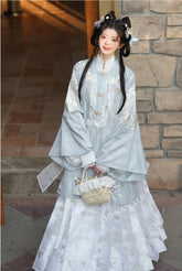 "薄玉裁霜" Modern Hanfu Set - CHINASQUAD