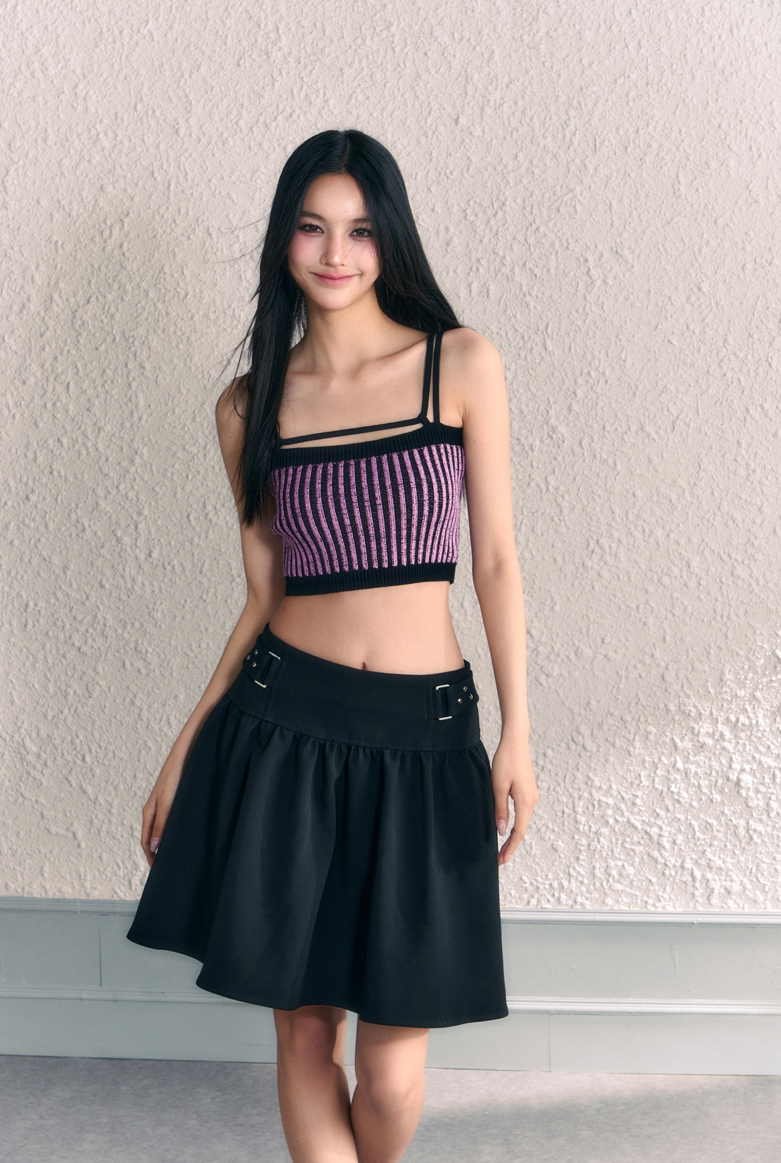 Knitted Striped Tube Top - CHINASQUAD