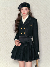 High-waisted Jacket Flared Skirt Set - CHINASQUAD