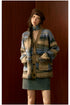 Striped Knit Cardigan & Scarf Set - CHINASQUAD