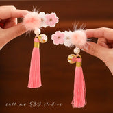 Dragon Year Lion Dance Tassel Hair Clip - CHINASQUAD