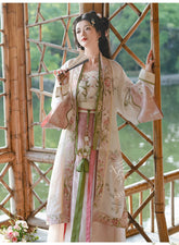 "花锦宣城"Song-Dynasty Hanfu Set - CHINASQUAD