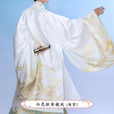 "白泽如梦" Daoist Robe & Cloak Hanfu Set - CHINASQUAD