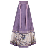 "声声竹" Purple Ming-style Skirt Hanfu - CHINASQUAD