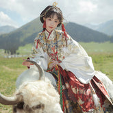 "九曜金枝"Ming-Dynasty Hanfu Set - CHINASQUAD