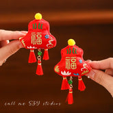 Dragon Year Lion Dance Tassel Hair Clip - CHINASQUAD