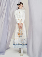 "海獭与镜" Ming-dynasty Embroidered Jacquard Hanfu - CHINASQUAD