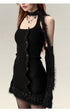 Black Satin Jacket & Dress Set - CHINASQUAD