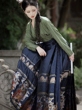 "赵昕冉" Ming-style Horse-face Hanfu Skirt - CHINASQUAD