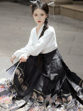 "赵昕冉" Ming-style Horse-face Hanfu Skirt - CHINASQUAD