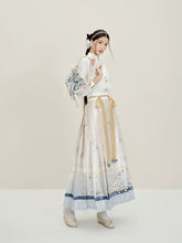 "海獭与镜" Ming-dynasty Embroidered Jacquard Hanfu - CHINASQUAD