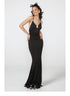 Black Backless Long Mermaid Dress - CHINASQUAD