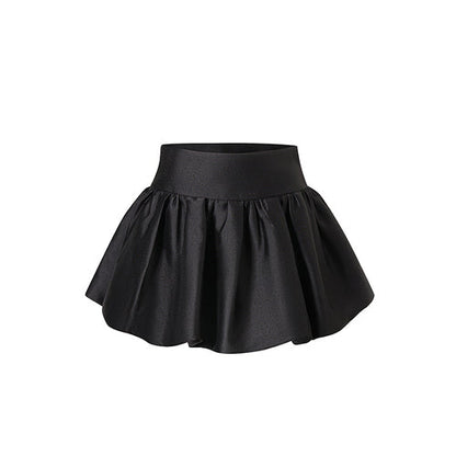 (Final Sale) Black Bouclé Blazer &amp; Bubble Skirt Set - CHINASQUAD
