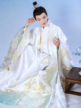 "白泽如梦" Daoist Robe & Cloak Hanfu Set - CHINASQUAD