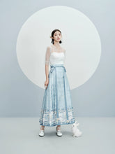 "玉面山雀"  Ming-style Printed Hanfu Dress - CHINASQUAD