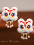 Dragon Year Lion Dance Tassel Hair Clip - CHINASQUAD