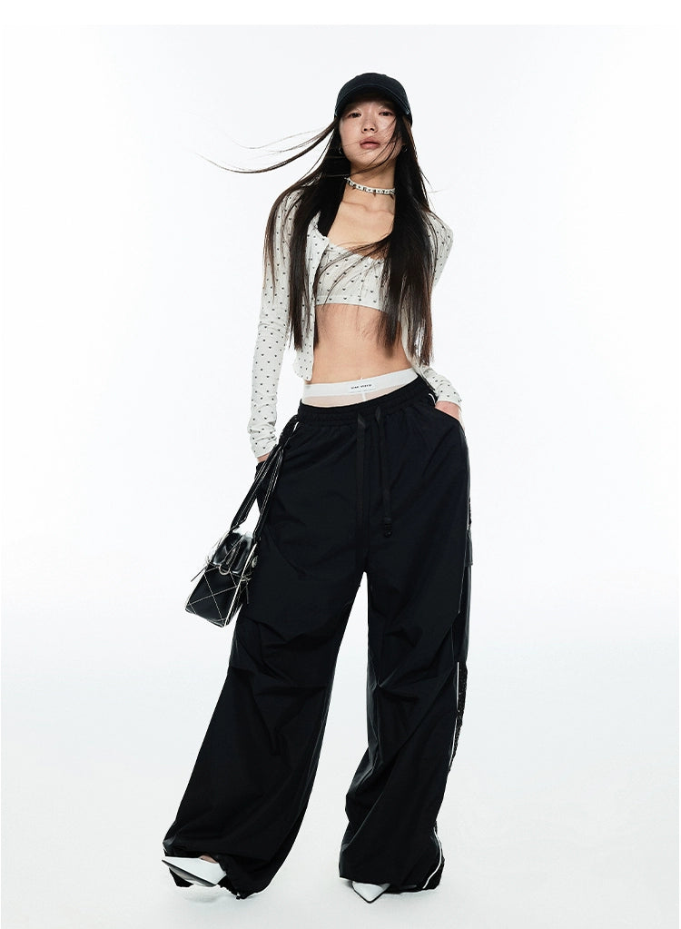 Black windbreaker shop pants womens