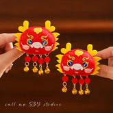 Dragon Year Lion Dance Tassel Hair Clip - CHINASQUAD