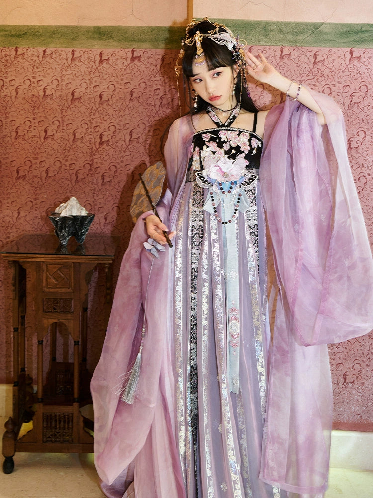 &quot;幻影香凡&quot; Purple Embroidered Modern-style Hanfu - CHINASQUAD