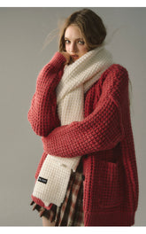 Waffle Weave Knitted Cardigan - CHINASQUAD