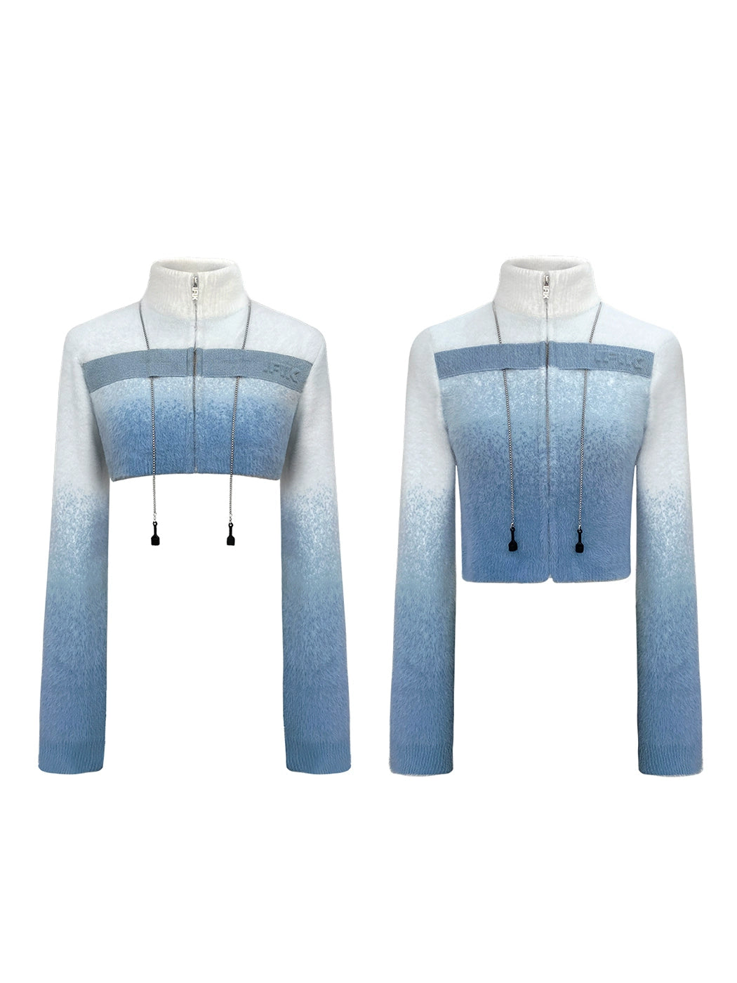 Denim Ombre Knit Turtleneck - CHINASQUAD