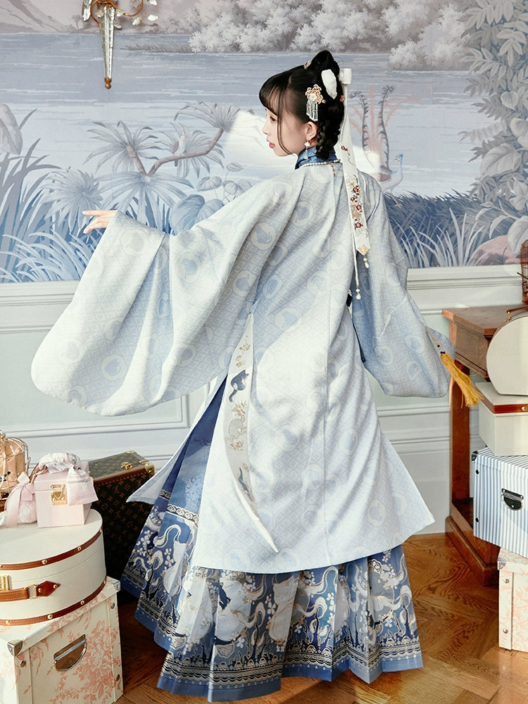 &quot;花间狸奴&quot; Ming-dynasty Stand-collar Hanfu - CHINASQUAD