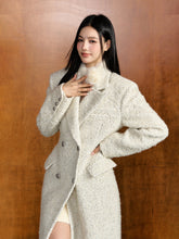 Off-white Waist-tied Wool Coat - CHINASQUAD