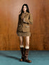 Woolen Shoulder-padded Blazer & Skirt Set - CHINASQUAD