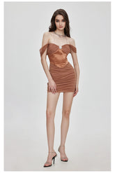 Fishbone Mesh Tube Top Dress - CHINASQUAD