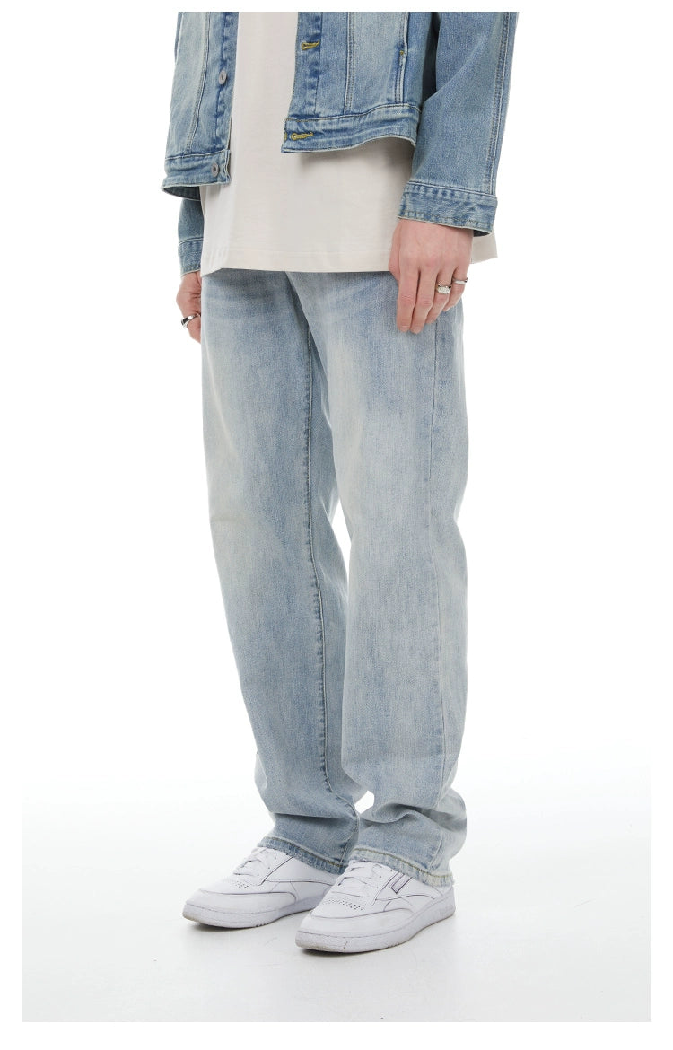 High-Street Wash Casual Denim Jeans - CHINASQUAD