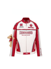 Coca-cola Racing Leather Jacket - CHINASQUAD