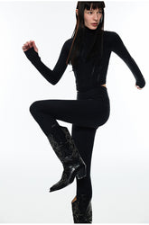 High-Waisted Compression Leggings - CHINASQUAD