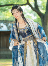 “胡旋流光 西安博物院” Ethnic-Style Hanfu Set - CHINASQUAD