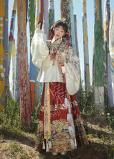 "九曜金枝"Ming-Dynasty Hanfu Set - CHINASQUAD