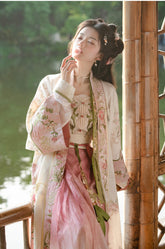 "花锦宣城"Song-Dynasty Hanfu Set - CHINASQUAD