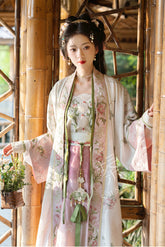 "花锦宣城"Song-Dynasty Hanfu Set - CHINASQUAD